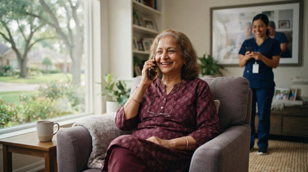 Daily Safety Check-In Calls for Sugar Land Seniors