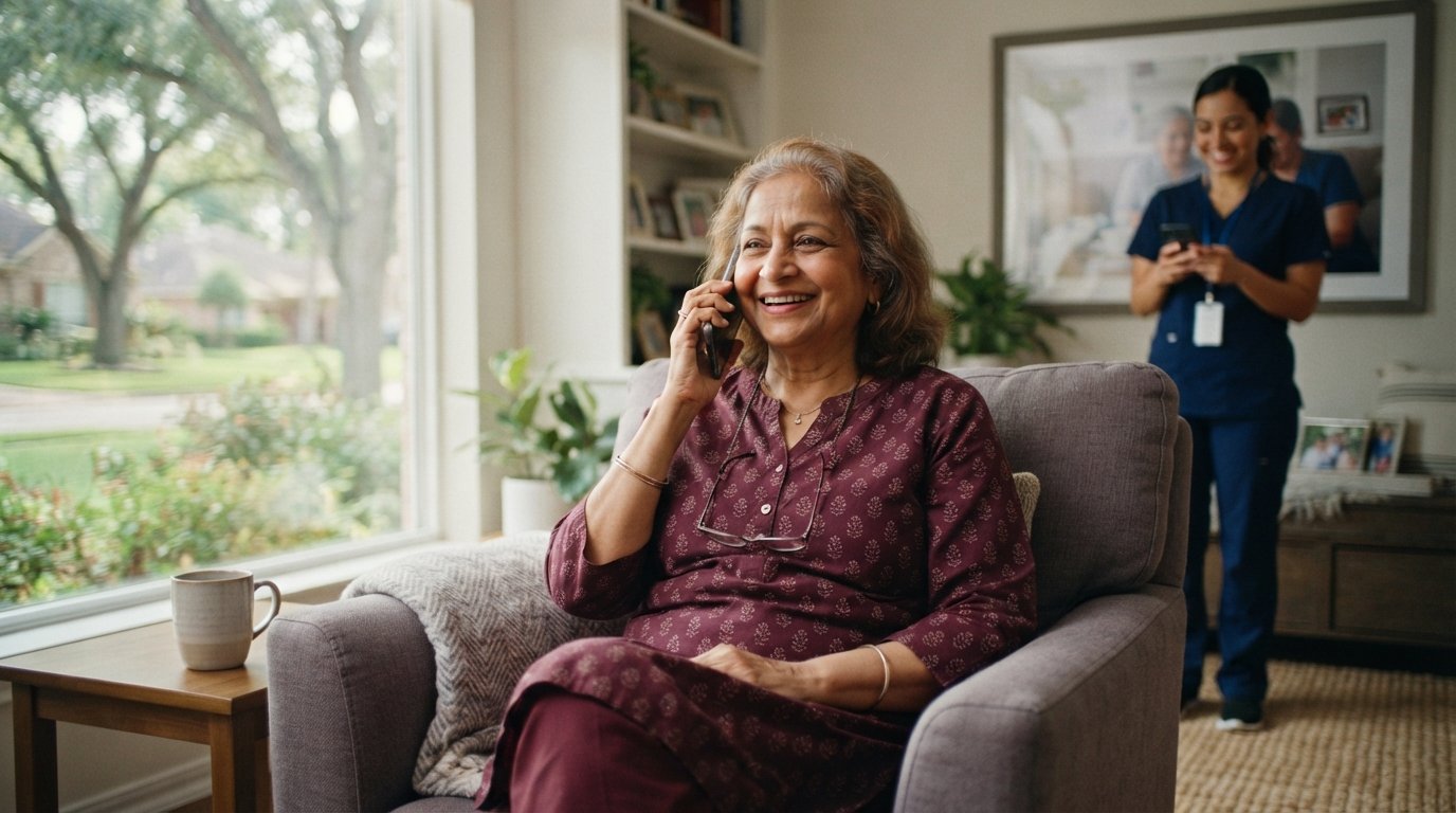 Daily Safety Check-In Calls for Sugar Land Seniors