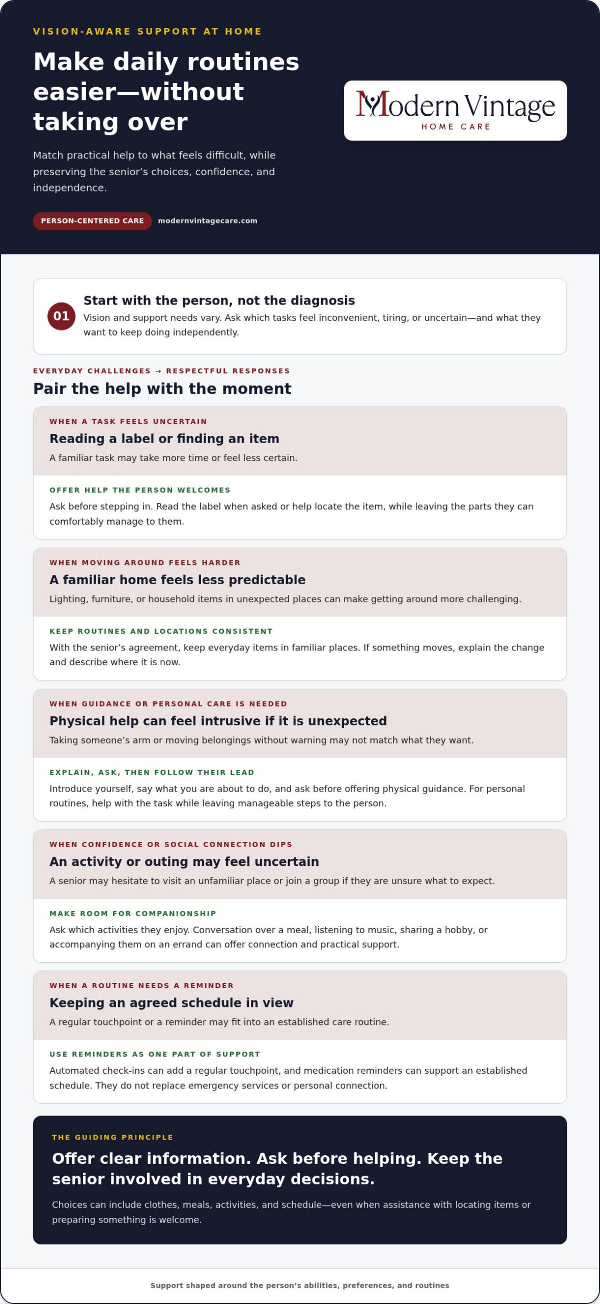 Home Care for Visually Impaired Seniors: Family Guide